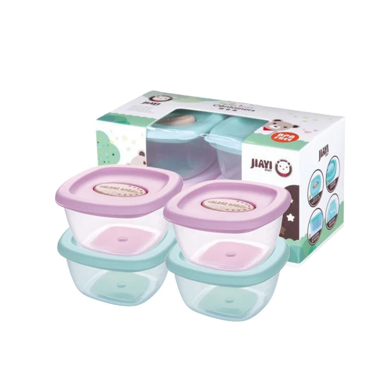 4pcs/set Baby Food Storage PP Baby Snack Box Seal Container for Children's Food Complementary Food Container Microwave Baby Item
4pcs/set Baby Food Storage PP Baby Snack Box Seal Container for Children's Food Complementary Food Container Microwave Baby Item