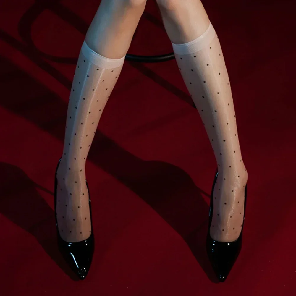 1 Pair Women's Sexy Ultra-thin Socks Polka Dot Mid-Calf Stockings Transparent Oil Black Short Lace Elastic Silky Stocking
1 Pair Women's Sexy Ultra-thin Socks Polka Dot Mid-Calf Stockings Transparent Oil Black Short Lace Elastic Silky Stocking