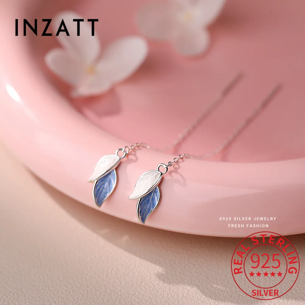 INZATT Real 925 Sterling Silver Enamel Leaf Chain Tassel Stud Earrings for Women Classic Fine Jewelry Light Luxury Accessories
INZATT Real 925 Sterling Silver Enamel Leaf Chain Tassel Stud Earrings for Women Classic Fine Jewelry Light Luxury Accessories