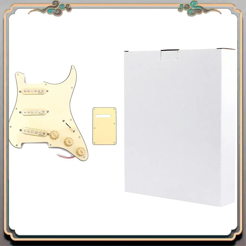 Durable Loaded Prewired SSS Alnico 5 Alnico V HOT Pickups Pickguard Set For Strat Guitar
Durable Loaded Prewired SSS Alnico 5 Alnico V HOT Pickups Pickguard Set For Strat Guitar