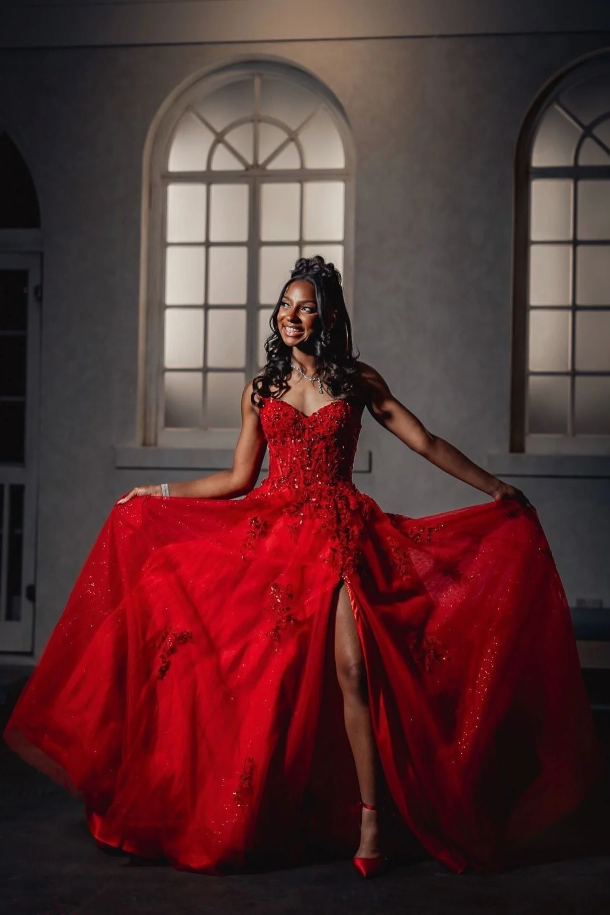 Vibrant And Elegant Evening Dress For Prom And Special Celebrations A-Line Strapless Crisscross Back Sleeveless With High Slit
Vibrant And Elegant Evening Dress For Prom And Special Celebrations A-Line Strapless Crisscross Back Sleeveless With High Slit