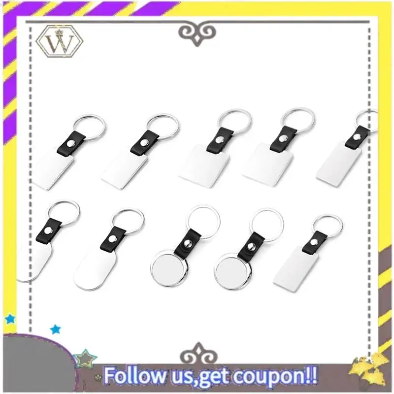 New 10Pcs Sublimation Blank Keychain Metal Heat Transfer Keychain For DIY Sublimation , 5 Shapes
New 10Pcs Sublimation Blank Keychain Metal Heat Transfer Keychain For DIY Sublimation , 5 Shapes