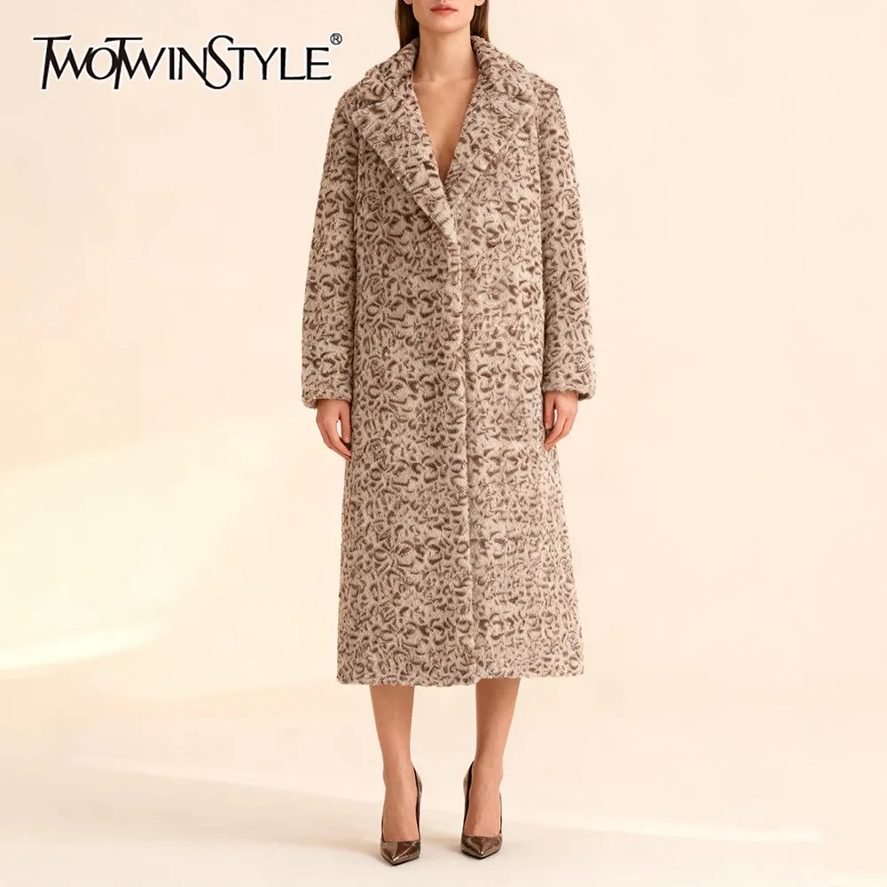 TWOTWINSTYLE модное офисное зимнее пальто для женщин с лацканами и длинными рукавами в стиле пэчворк, леопардовое винтажное пальто миди длины, женское новое
TWOTWINSTYLE модное офисное зимнее пальто для женщин с лацканами и длинными рукавами в стиле пэчворк, леопардовое винтажное пальто миди длины, женское новое