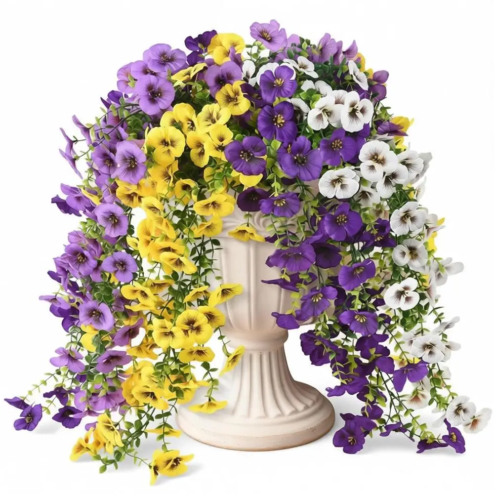 4-Piece Hanging Pansy Artificial Flowers, Spring/Summer Decor, UV-Resistant for Outdoor Use, Suitable for Door, Porch, Patio, Ya
4-Piece Hanging Pansy Artificial Flowers, Spring/Summer Decor, UV-Resistant for Outdoor Use, Suitable for Door, Porch, Patio, Ya