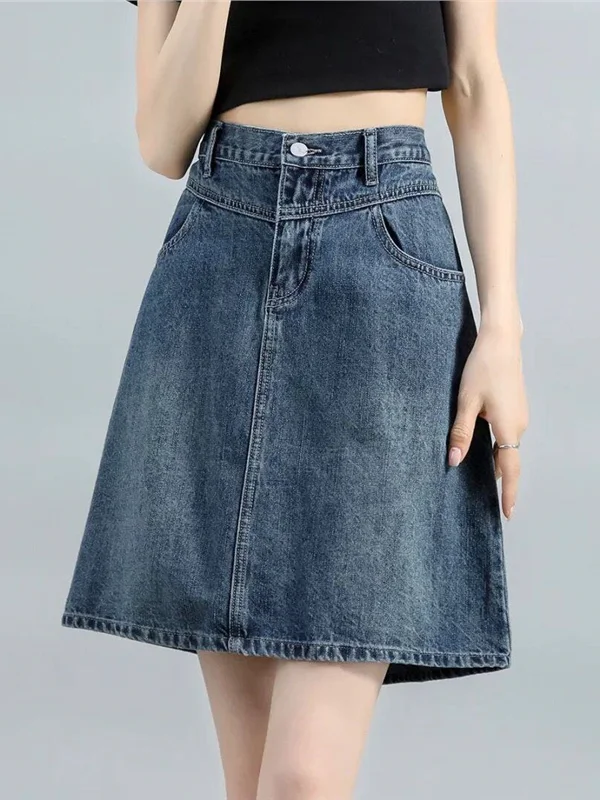 Fashionable plus Size Retro Denim Skirt High Waist Pear Shape Slimming Summer New Arrival Half Body Skirt A-Line Zipper ...
Fashionable plus Size Retro Denim Skirt High Waist Pear Shape Slimming Summer New Arrival Half Body Skirt A-Line Zipper ...
