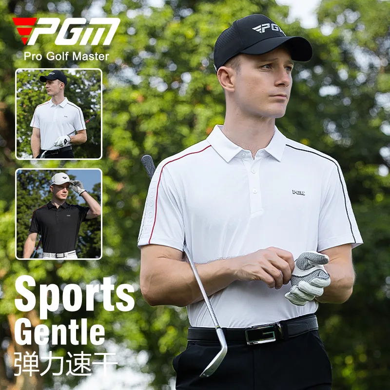 PGM Golf Clothing Men's Short sleeved T-shirt Spring and Summer Breathable Quick drying Clothing Top Polo Shirt
PGM Golf Clothing Men's Short sleeved T-shirt Spring and Summer Breathable Quick drying Clothing Top Polo Shirt
