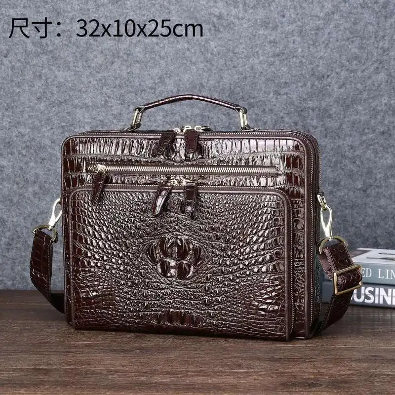 New Style Fashionable Briefcase Classic Leather Crocodile Pattern Handbag Large Capacity Briefcase Business Computer Fashion Bag
New Style Fashionable Briefcase Classic Leather Crocodile Pattern Handbag Large Capacity Briefcase Business Computer Fashion Bag