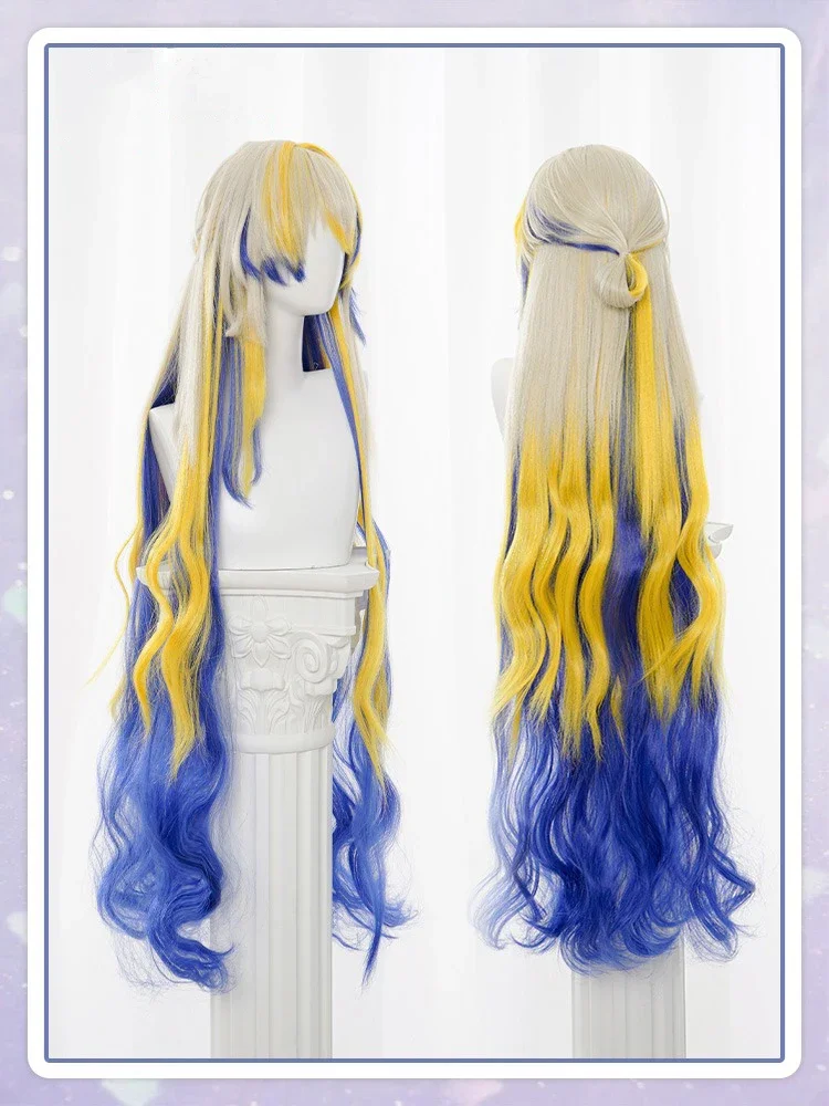 Game Arknights Shu Cosplay Wig Horn Yellow and blue 110cm Long Wig Shu Cosplay Hair Halloween Carnival Uniform Christmas COSCOS
Game Arknights Shu Cosplay Wig Horn Yellow and blue 110cm Long Wig Shu Cosplay Hair Halloween Carnival Uniform Christmas COSCOS