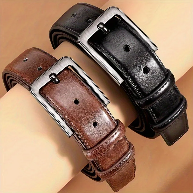 Luxury Men's PU Leather Belt with Metal Pin Buckle High-Quality Designer Waist Strap for Jeans plus Size
Luxury Men's PU Leather Belt with Metal Pin Buckle High-Quality Designer Waist Strap for Jeans plus Size