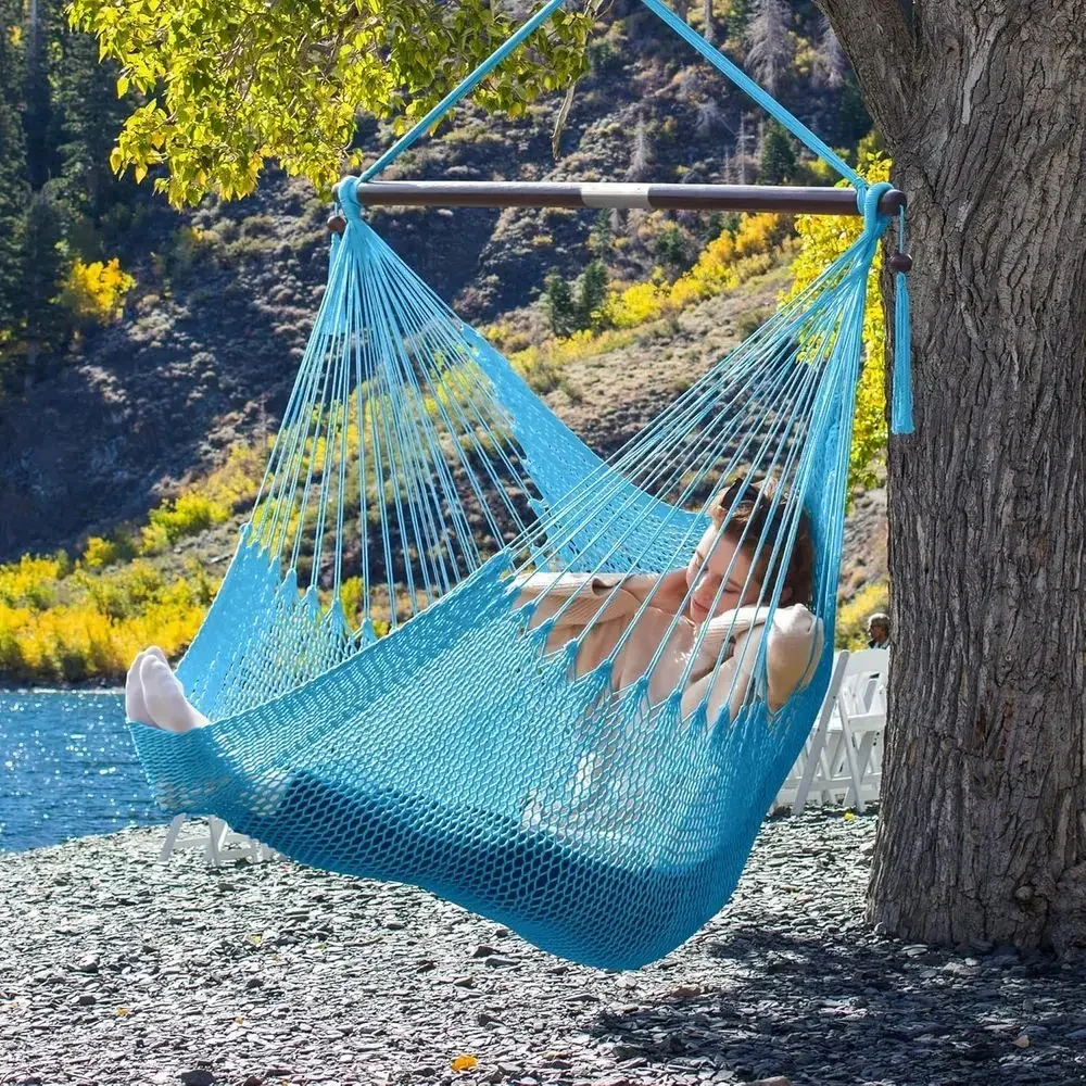 Breathable Caribbean-Style Hammock Swing Chair, Lightweight, 330 lbs Capacity, Suitable for Indoor & Outdoor Use, Light Brown (B
Breathable Caribbean-Style Hammock Swing Chair, Lightweight, 330 lbs Capacity, Suitable for Indoor & Outdoor Use, Light Brown (B