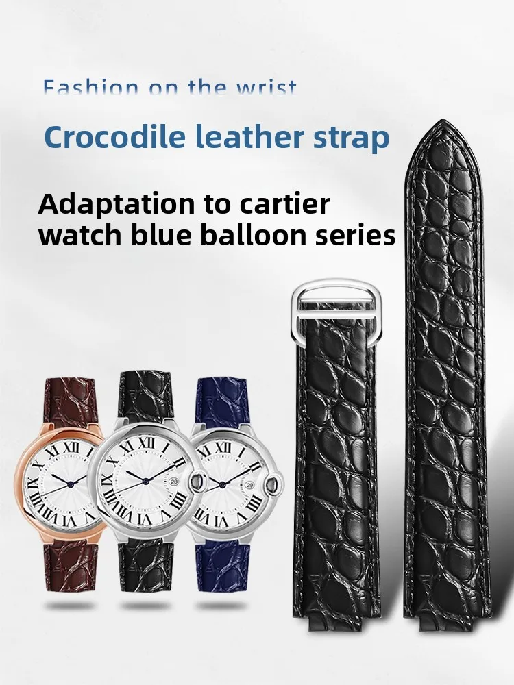 Watch with Alligator Leather for Men, Suitable for Cartier Blue Balloon Series WSBB0025 W69012Z4 Large, Medium and Small
Watch with Alligator Leather for Men, Suitable for Cartier Blue Balloon Series WSBB0025 W69012Z4 Large, Medium and Small