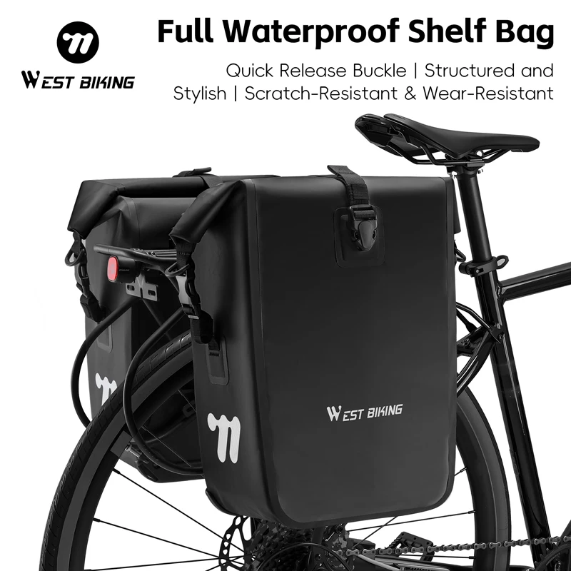 Велосумка на задний багажник WEST BIKING, полностью водонепроницаемая, из износостойкого ПВХ, устойчивая к царапинам, велосипедные аксессуары
Велосумка на задний багажник WEST BIKING, полностью водонепроницаемая, из износостойкого ПВХ, устойчивая к царапинам, велосипедные аксессуары