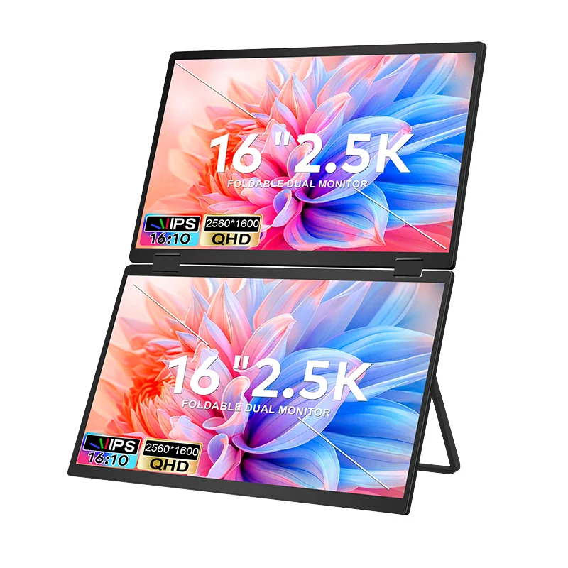 2,5K16-дюймовый популярный тройной портативный монитор OEM складной экран 1080p двойной монитор для ноутбука Type-c Usb Hd супертонкий дизайн
2,5K16-дюймовый популярный тройной портативный монитор OEM складной экран 1080p двойной монитор для ноутбука Type-c Usb Hd супертонкий дизайн