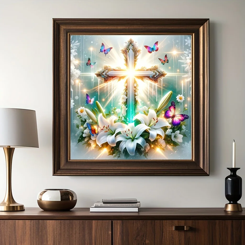 500/1024PCS Jigsaw Puzzle The Holy Light Cross on The Lily Flower Religious Home Decoration Holy Family Puzzle As A Holiday Gift
500/1024PCS Jigsaw Puzzle The Holy Light Cross on The Lily Flower Religious Home Decoration Holy Family Puzzle As A Holiday Gift
