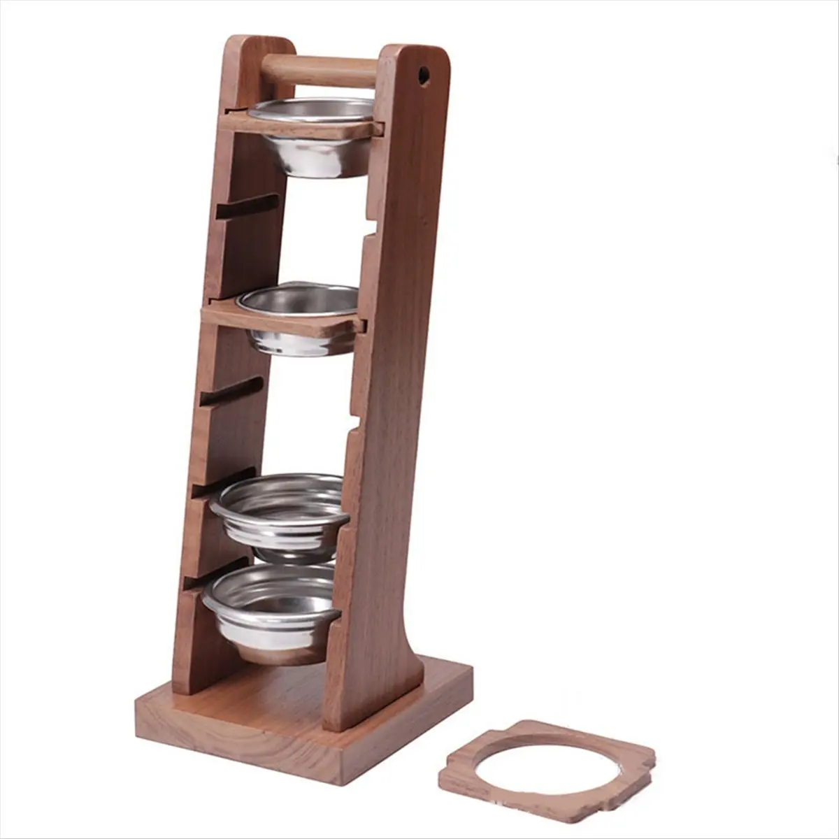 Espresso Coffee Filter Holder - Black Walnut, Coffee Powder Bowl Storage Rack, Espresso Handle Basket Storage Rack A-BCBW
Espresso Coffee Filter Holder - Black Walnut, Coffee Powder Bowl Storage Rack, Espresso Handle Basket Storage Rack A-BCBW