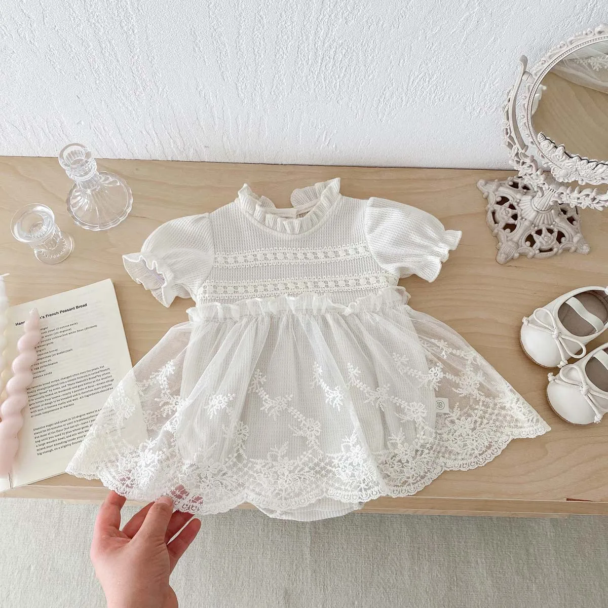 Summer baby jumpsuit bag fart skirt Waffle Gracie dress full moon princess dress
Summer baby jumpsuit bag fart skirt Waffle Gracie dress full moon princess dress