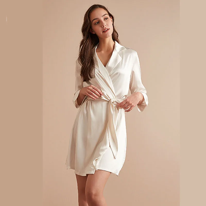 Ice Silk Women Sexy Robe Nightgown Sleepdress Long Sleeve Solid Color V Neck Nightwear Home Clothes Kimono Cardigan Bathrobe
Ice Silk Women Sexy Robe Nightgown Sleepdress Long Sleeve Solid Color V Neck Nightwear Home Clothes Kimono Cardigan Bathrobe