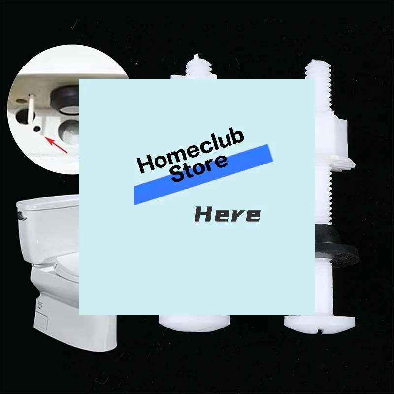2Pcs Plastic Toilet Seat Hinge Repair Bolts + Fitting Screws +Washers Kit For Home Bathroom Accessories【Homeclub】
2Pcs Plastic Toilet Seat Hinge Repair Bolts + Fitting Screws +Washers Kit For Home Bathroom Accessories【Homeclub】