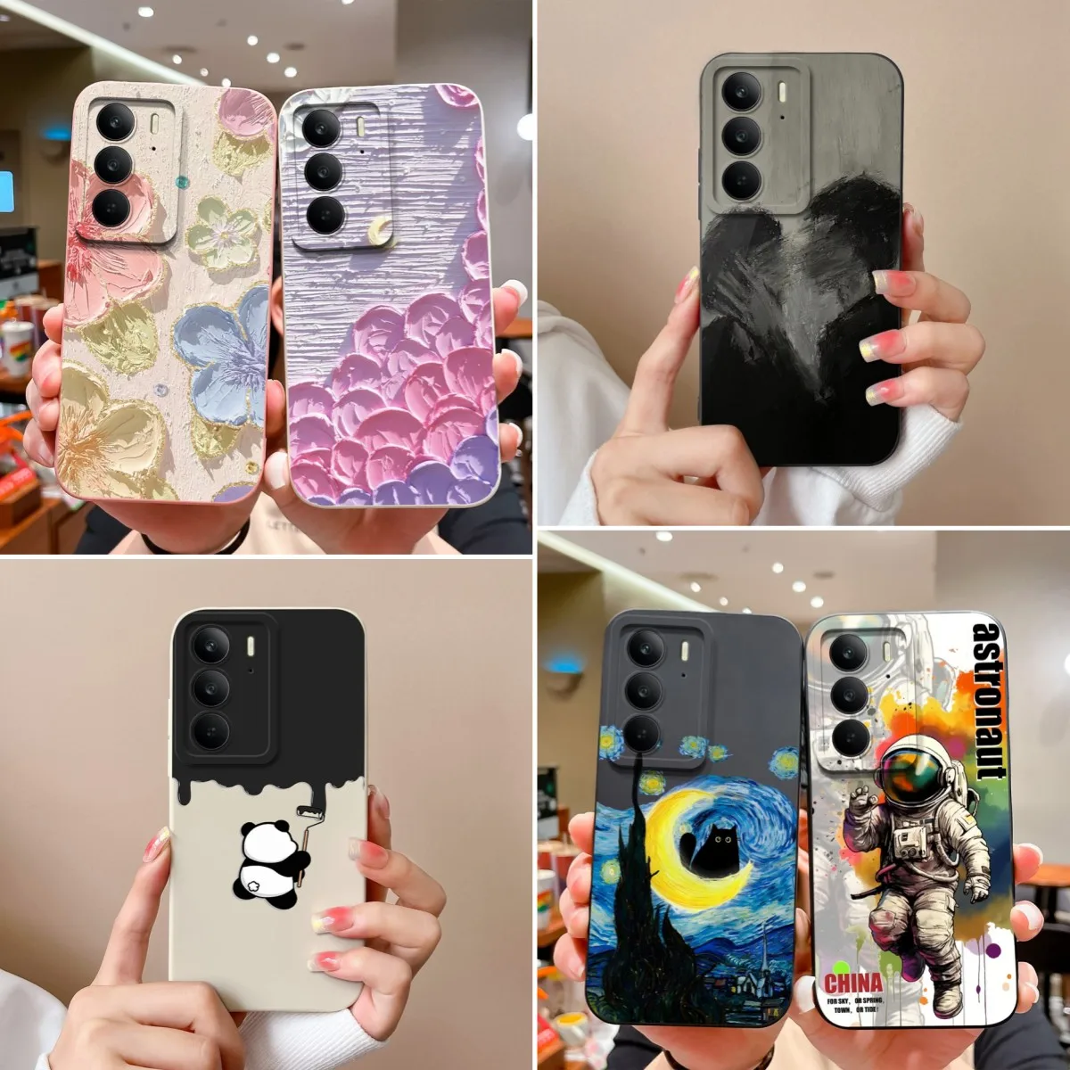 Shockproof Cases For OPPO Realme C75 4G Cute Chubby Pandas Pattern Liquid Silicone Lens Protection Covers For Realme C 75 Coques
Shockproof Cases For OPPO Realme C75 4G Cute Chubby Pandas Pattern Liquid Silicone Lens Protection Covers For Realme C 75 Coques