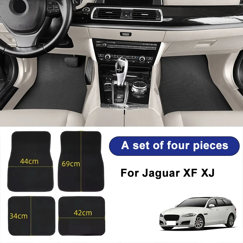 For Jaguar XF XJ Car Floor Mats Black Non-Slip 4Pcs Front&Rear Foot Mats Carpets Rugs Auto Interior Accessories
For Jaguar XF XJ Car Floor Mats Black Non-Slip 4Pcs Front&Rear Foot Mats Carpets Rugs Auto Interior Accessories
