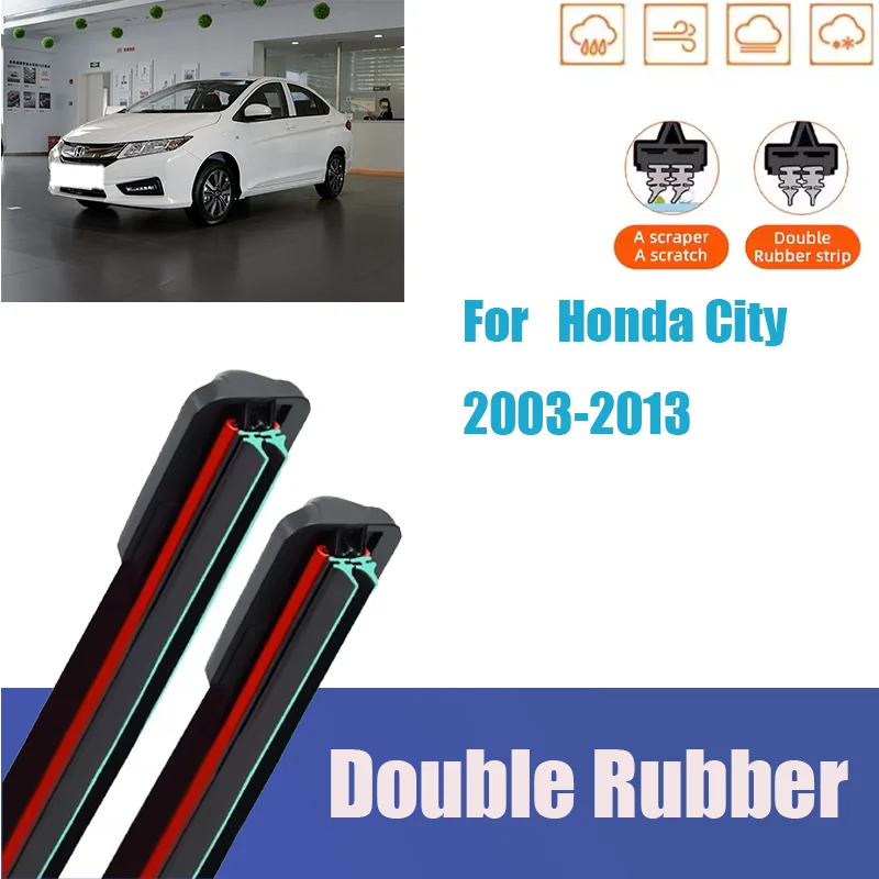 Car Wiper for Honda City 2003-2013 24" + 14" Front Wiper Blades Brushes Cutter Accessories Double Rubber Cleaning
Car Wiper for Honda City 2003-2013 24" + 14" Front Wiper Blades Brushes Cutter Accessories Double Rubber Cleaning