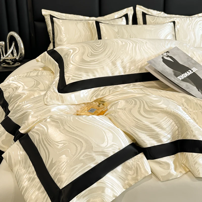 100-Thread Count Pure Cotton Bedding Set with Embroidery Four-Piece Suite Durable Breathable Comforter Cover Sheet
100-Thread Count Pure Cotton Bedding Set with Embroidery Four-Piece Suite Durable Breathable Comforter Cover Sheet