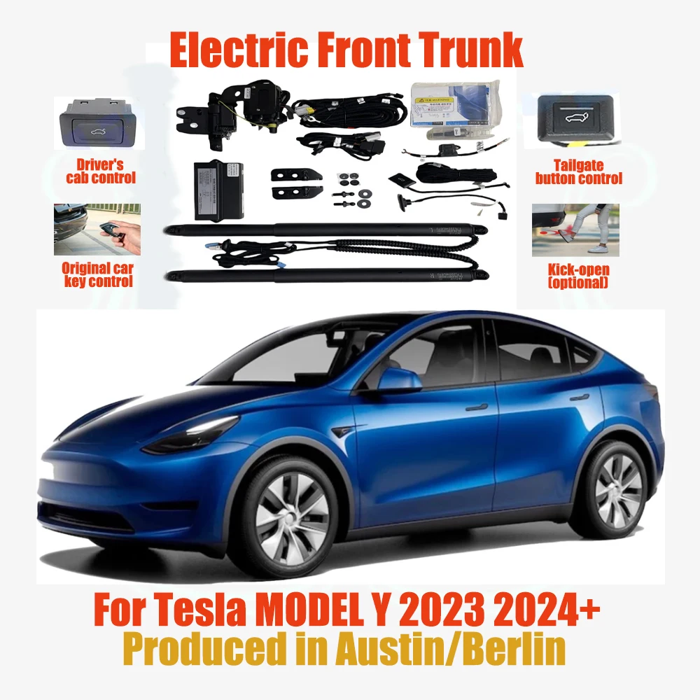 For Tesla MODEL Y Produced in Austin/Berlin 23-24 Electric tailgate automatic suction locks suitable frunk modification system
For Tesla MODEL Y Produced in Austin/Berlin 23-24 Electric tailgate automatic suction locks suitable frunk modification system