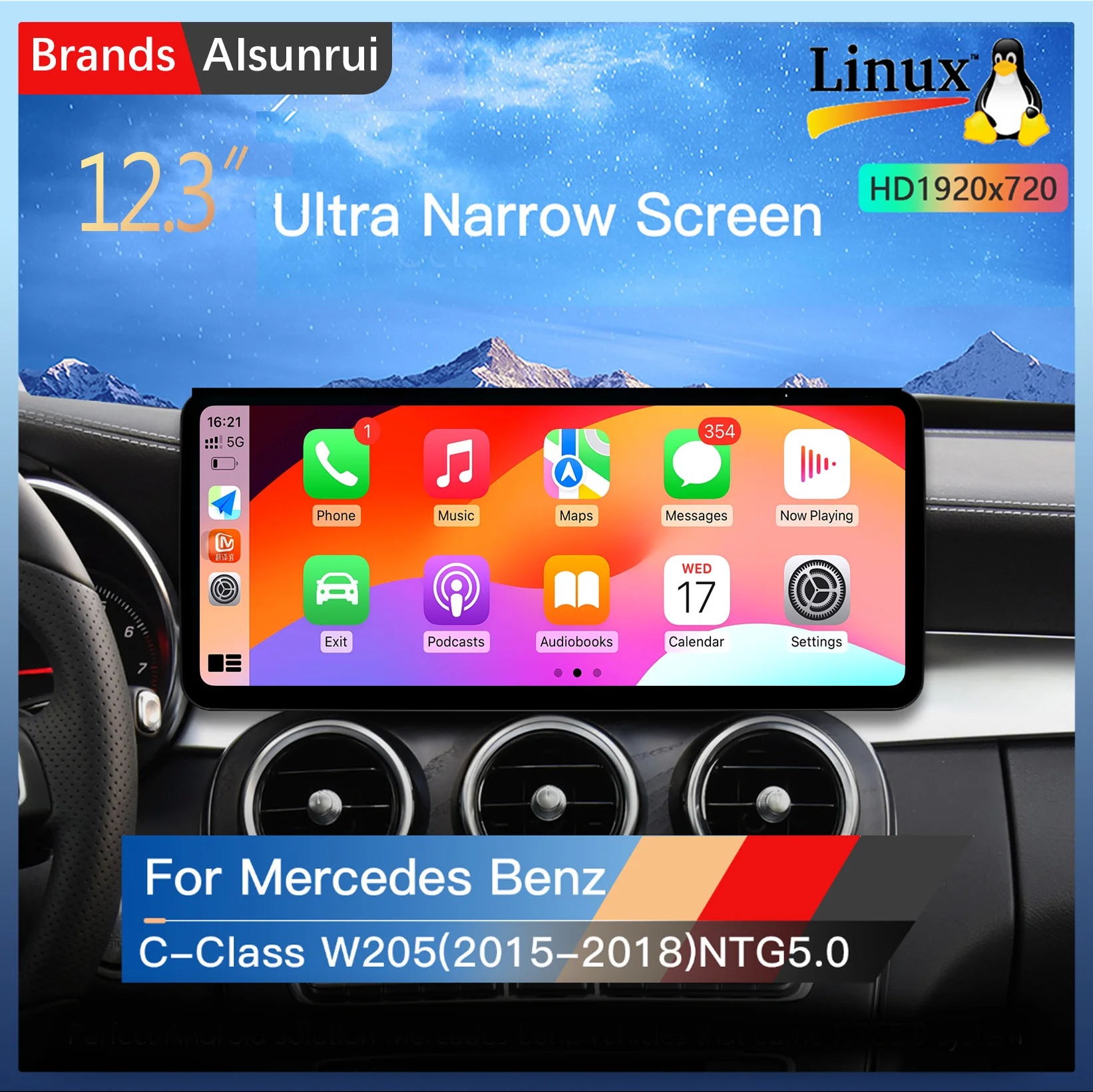 Linux 12.3"Car Multimedia For MercedesBenz W204 W205 2007-2018 NTG5.0 Wireless Auto Radio Player Stereo Screen Head Unit Carplay
Linux 12.3"Car Multimedia For MercedesBenz W204 W205 2007-2018 NTG5.0 Wireless Auto Radio Player Stereo Screen Head Unit Carplay