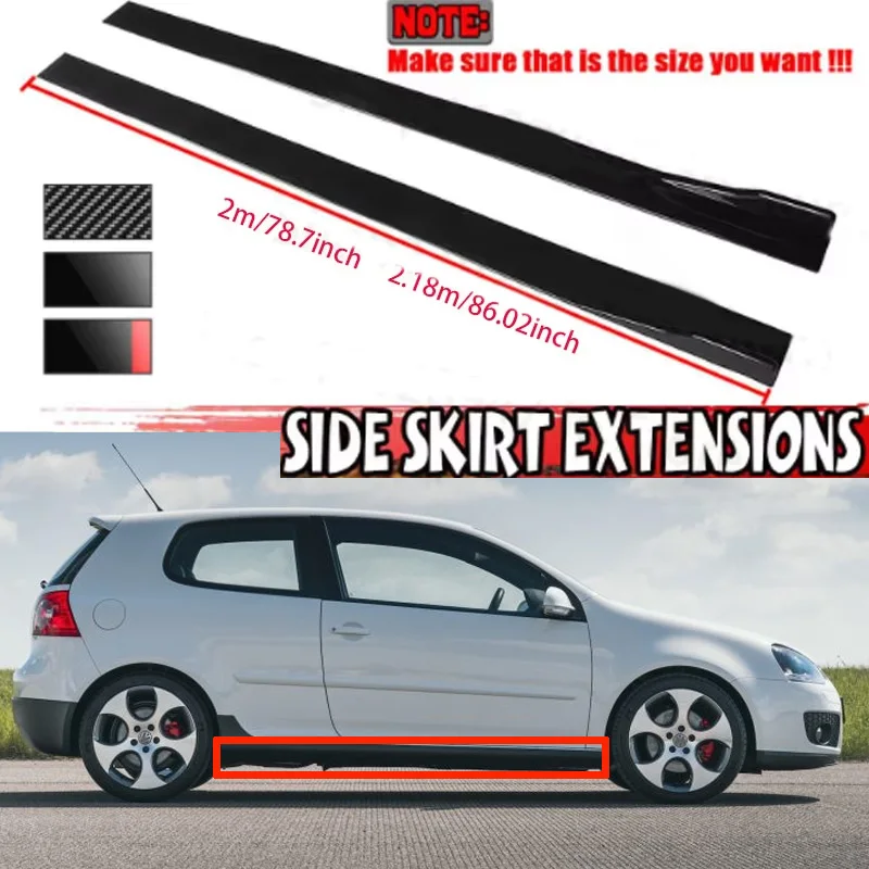 FOR VW GOLF MK5 MK6 MK7 MK8 2M Car Side Skirt Extension Plate Lip Separator Bumper 2.18M Racing Side Spoiler
FOR VW GOLF MK5 MK6 MK7 MK8 2M Car Side Skirt Extension Plate Lip Separator Bumper 2.18M Racing Side Spoiler