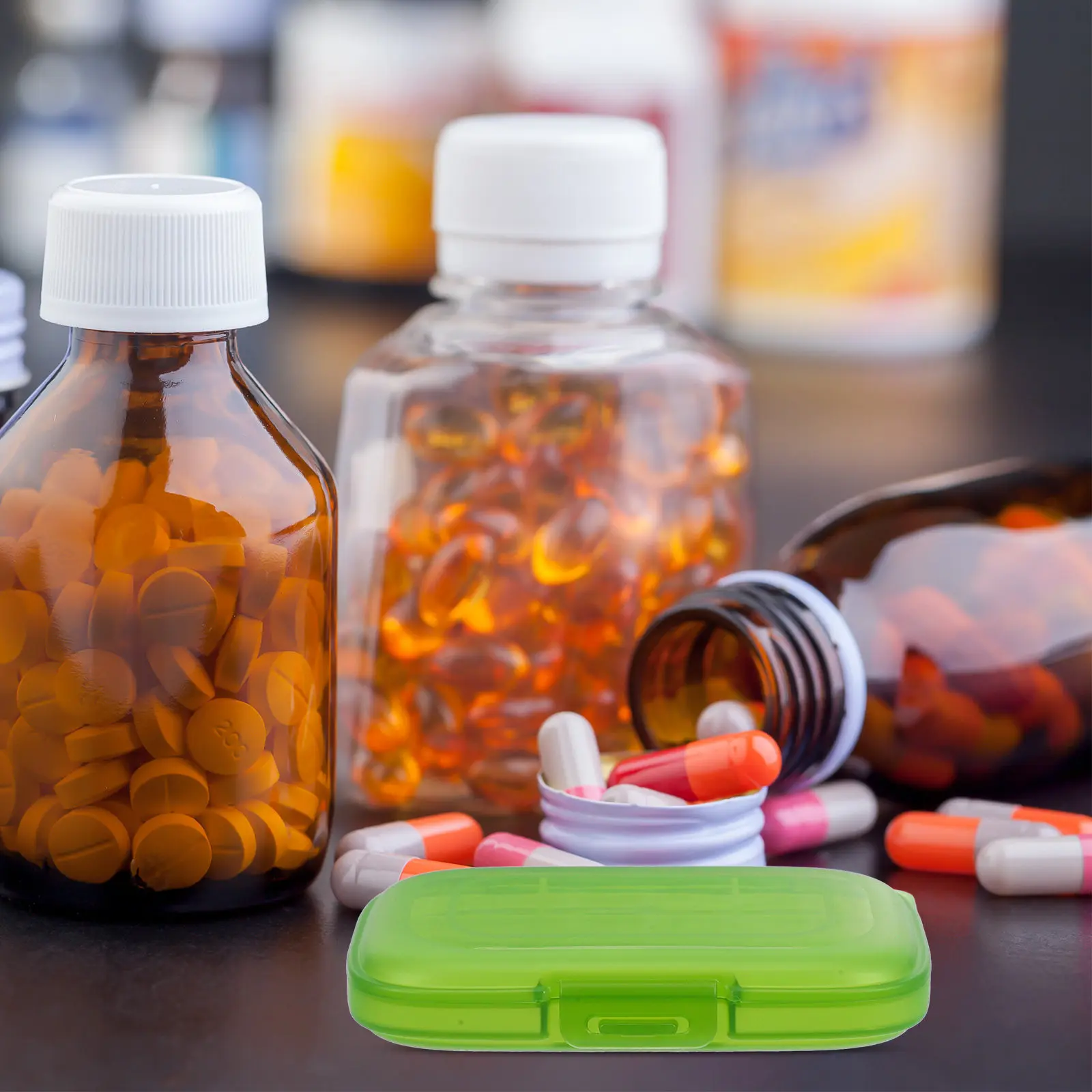 Portable Small Medicine Organizer Box Sealed Plastic Storage Travel Medication Case Daily Pill Organizer Container for Personal
Portable Small Medicine Organizer Box Sealed Plastic Storage Travel Medication Case Daily Pill Organizer Container for Personal