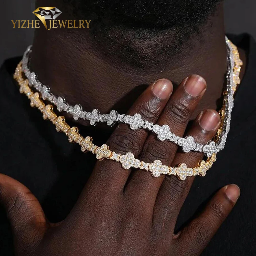 Fashion High Quality Star Cross Link Chain Choke Necklace Paved Bling 5A Cubic Zirconia For Men Women Charm Hip Hop Jewelry
Fashion High Quality Star Cross Link Chain Choke Necklace Paved Bling 5A Cubic Zirconia For Men Women Charm Hip Hop Jewelry