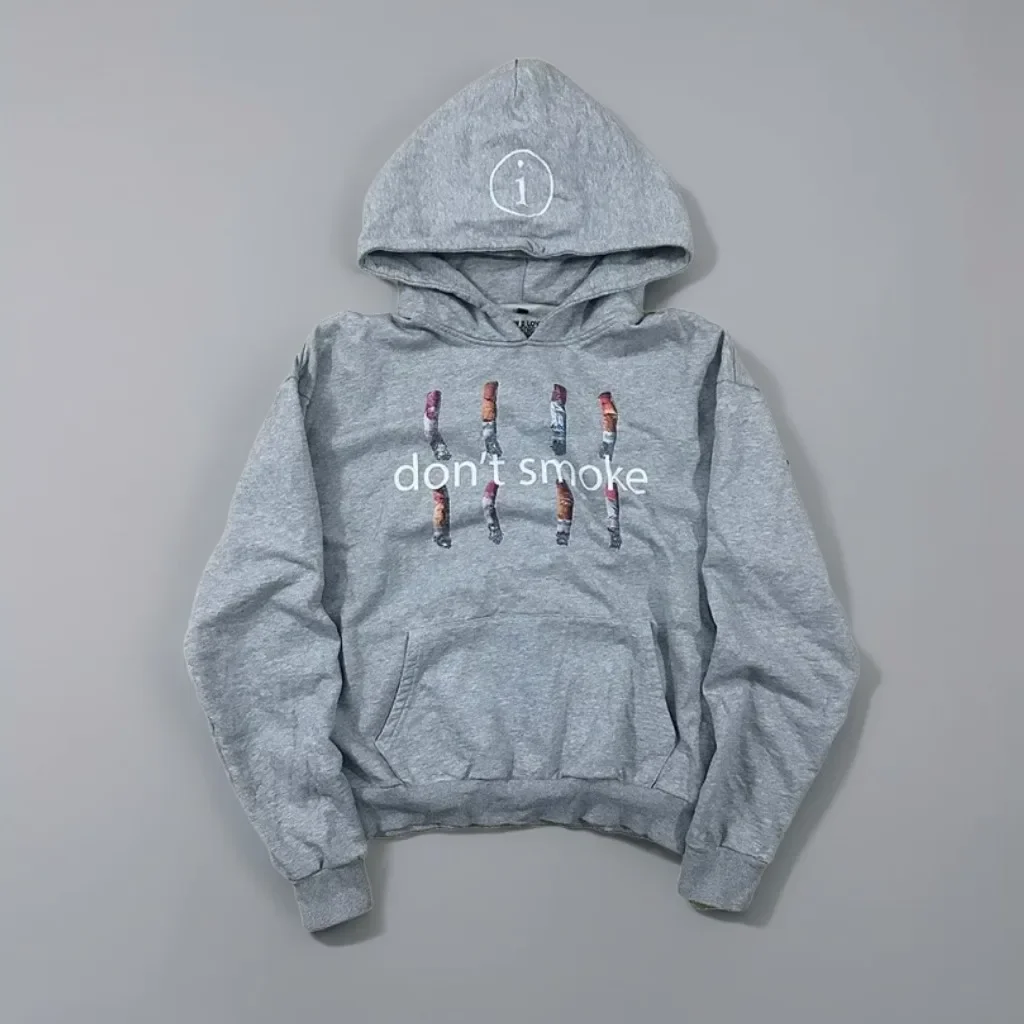 New Fashion Y2K Gray Sports Hoodie Dont Smoke Print Sweater Men Women Vintage Classic Hip Hop Streetwear Clothing Loose Jacket
New Fashion Y2K Gray Sports Hoodie Dont Smoke Print Sweater Men Women Vintage Classic Hip Hop Streetwear Clothing Loose Jacket