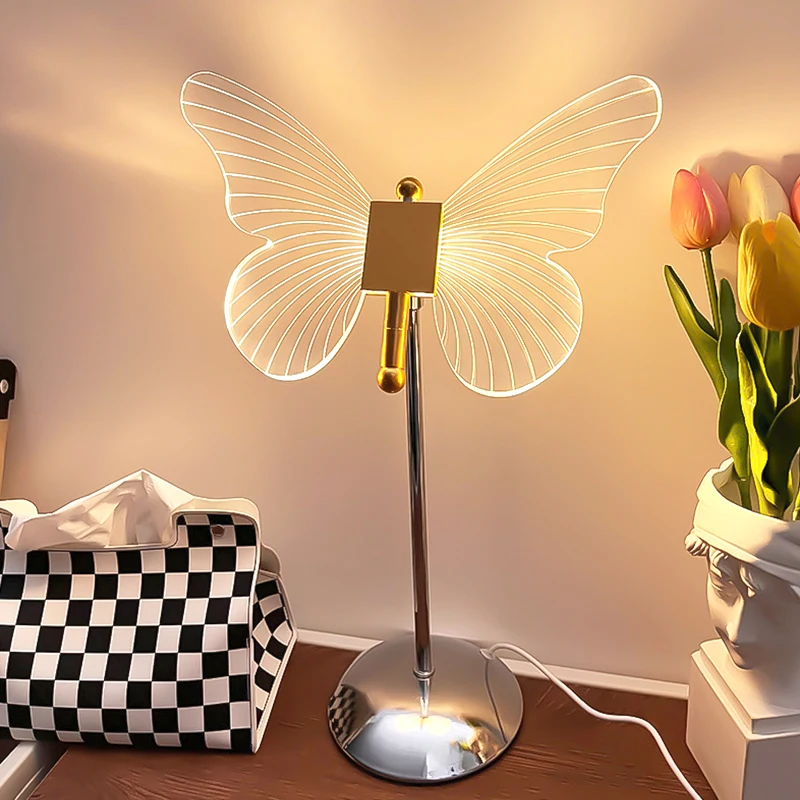 Table Lamp Gold Acrylic Led Butterfly Desk Lamp Art Desktop Decor Table Light Living Room Bedside Night Lights Ambient Light
Table Lamp Gold Acrylic Led Butterfly Desk Lamp Art Desktop Decor Table Light Living Room Bedside Night Lights Ambient Light
