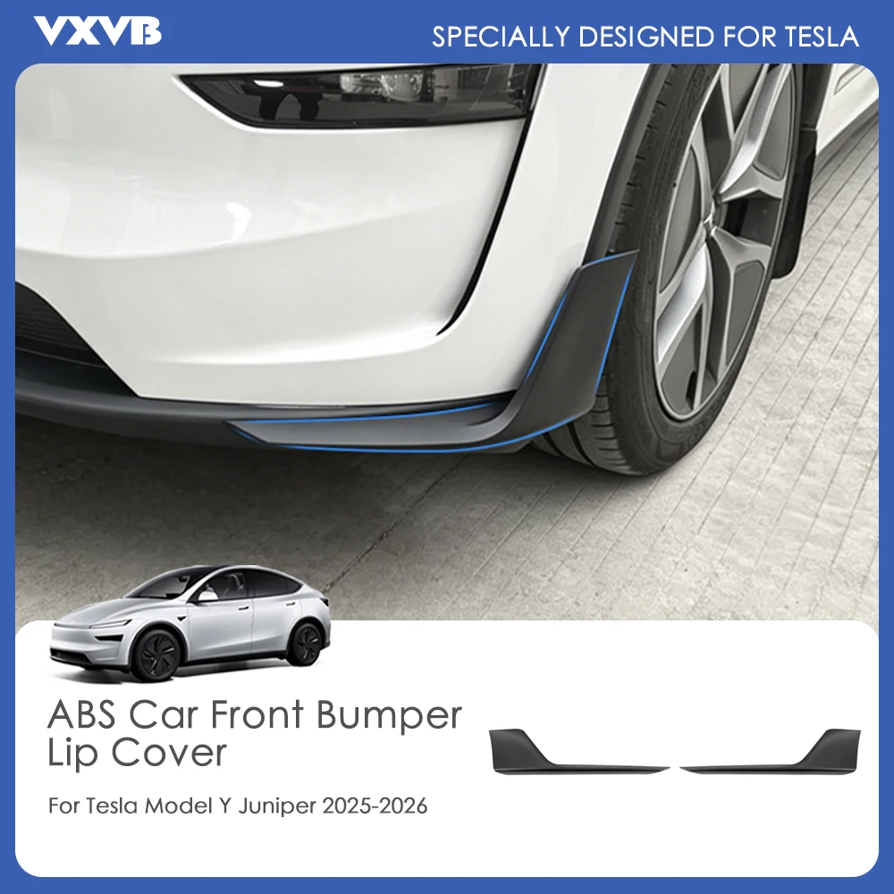 For Tesla Model Y Juniper 2025 2026 2Pcs Body Kit Front Spoiler Lip Bumper Chin Diffuser Black ABS Car Exterior Accessories
For Tesla Model Y Juniper 2025 2026 2Pcs Body Kit Front Spoiler Lip Bumper Chin Diffuser Black ABS Car Exterior Accessories