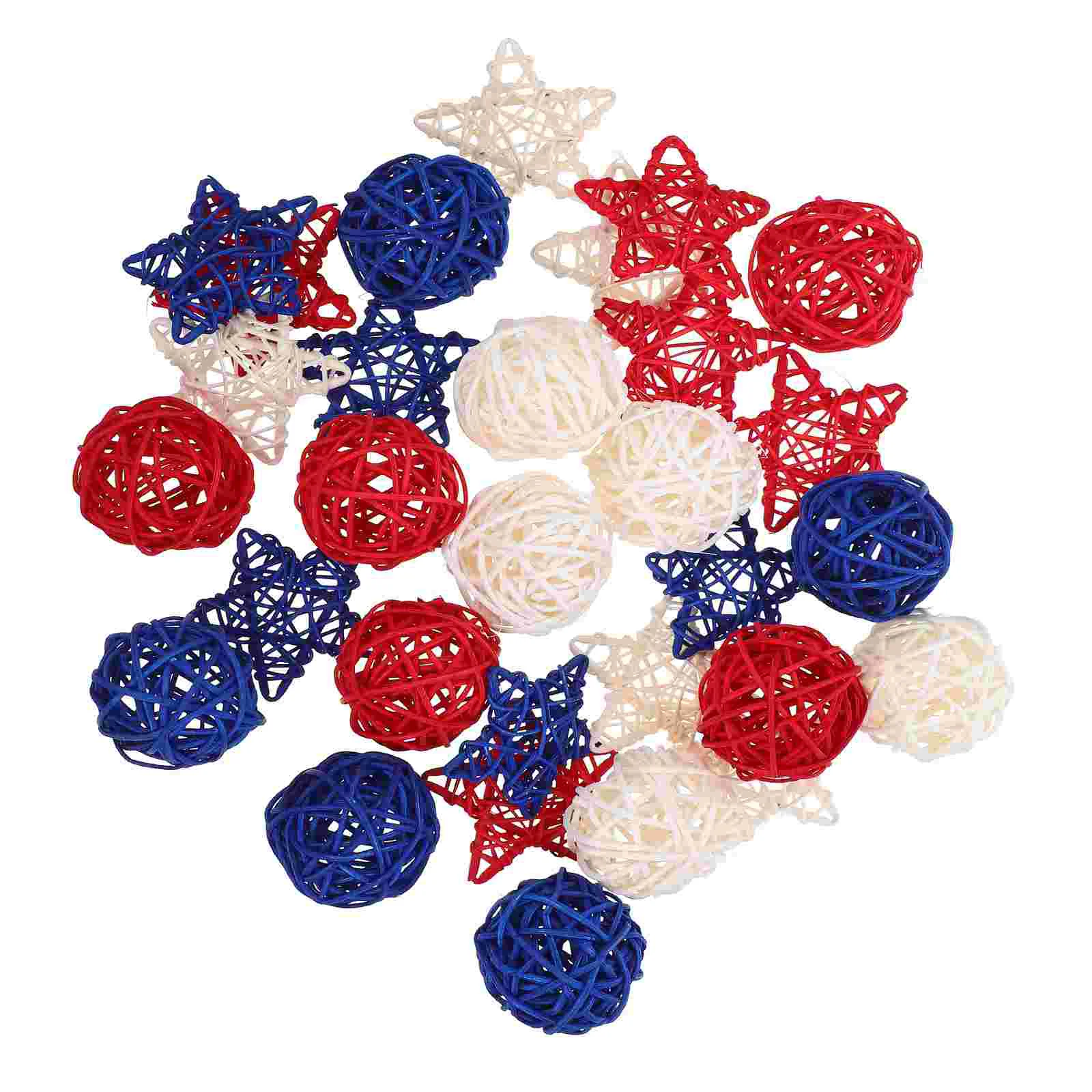 30 Pcs Independence Day Takraw Decorative Balls Rattan for Party Flag Patriotic Home Decoration
30 Pcs Independence Day Takraw Decorative Balls Rattan for Party Flag Patriotic Home Decoration