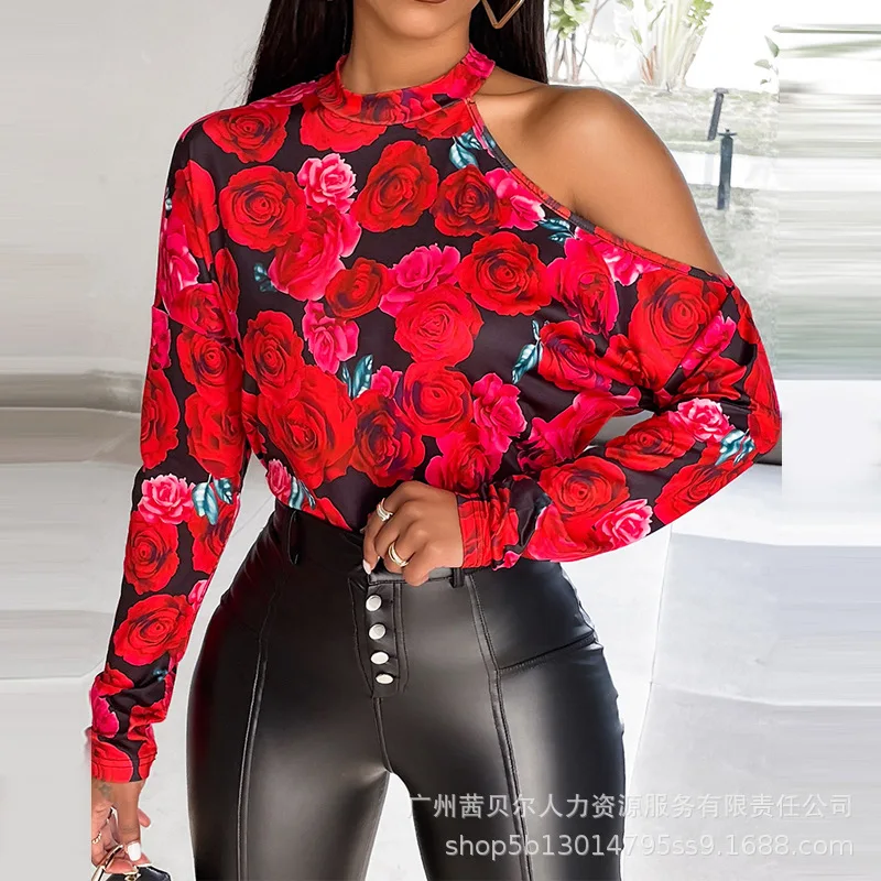 2024 Spring Summer New Women's Clothing Floral Print round Neck Strapless Long Sleeve Casual Top
2024 Spring Summer New Women's Clothing Floral Print round Neck Strapless Long Sleeve Casual Top