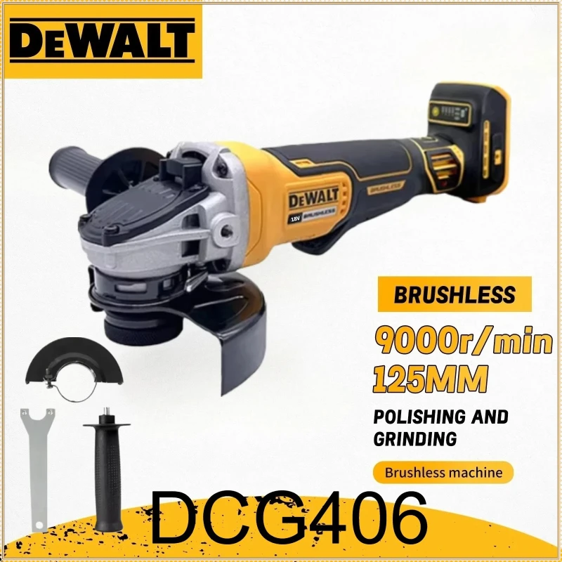 Dewalt 125MM DCG406 Brushless Angle Grinder Cordless Cutting Machine Impact Polisher Machine Rechargeable18V Power Tool
Dewalt 125MM DCG406 Brushless Angle Grinder Cordless Cutting Machine Impact Polisher Machine Rechargeable18V Power Tool