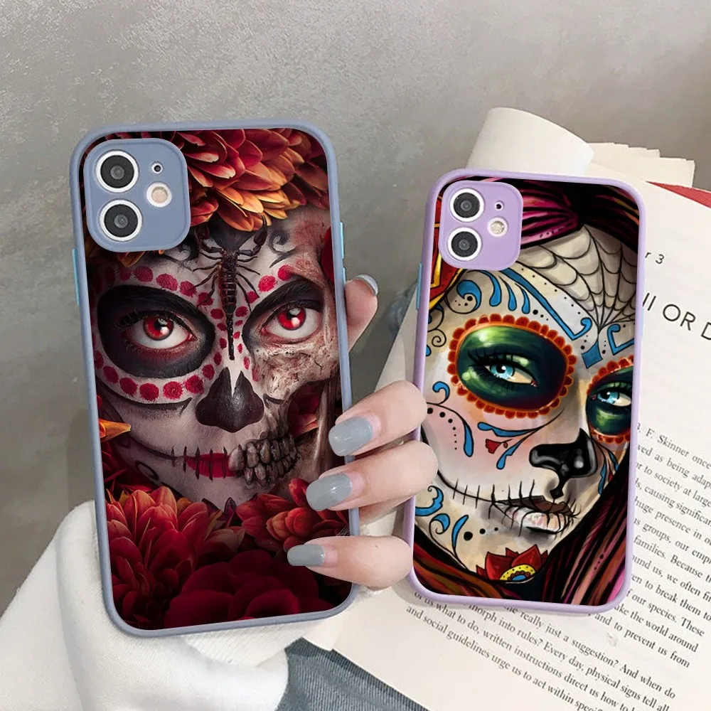 Catrina beautiful rose girl Skull Art Phone Case for iPhone 14 11 12 13 Mini Pro Max 8 7 Plus X XR XS MAX Translucent
Catrina beautiful rose girl Skull Art Phone Case for iPhone 14 11 12 13 Mini Pro Max 8 7 Plus X XR XS MAX Translucent