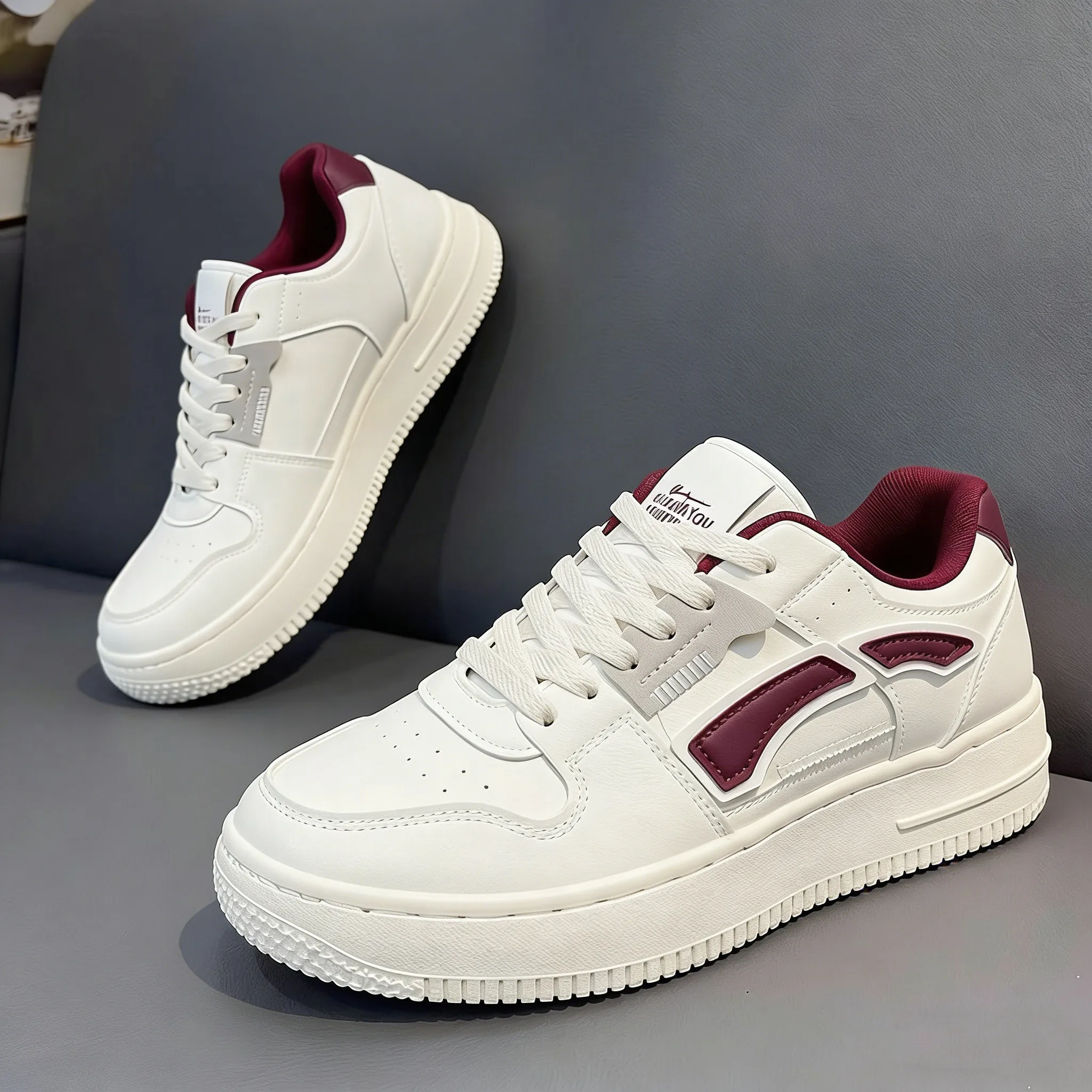 Men's Breathable Mesh Sports Shoes Summer Casual Thick Bottom Heightening White Sneakers Korean Style round Toe Rubber Outsole
Men's Breathable Mesh Sports Shoes Summer Casual Thick Bottom Heightening White Sneakers Korean Style round Toe Rubber Outsole