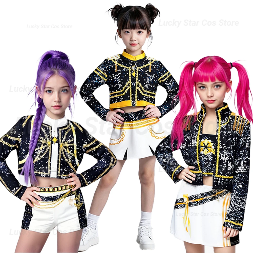Kpop Rumi Zoey Mira Party Cosplay Costume Kids Demon Hunters Teenagers Stage Outfit Pop Singers Dress Up
Kpop Rumi Zoey Mira Party Cosplay Costume Kids Demon Hunters Teenagers Stage Outfit Pop Singers Dress Up