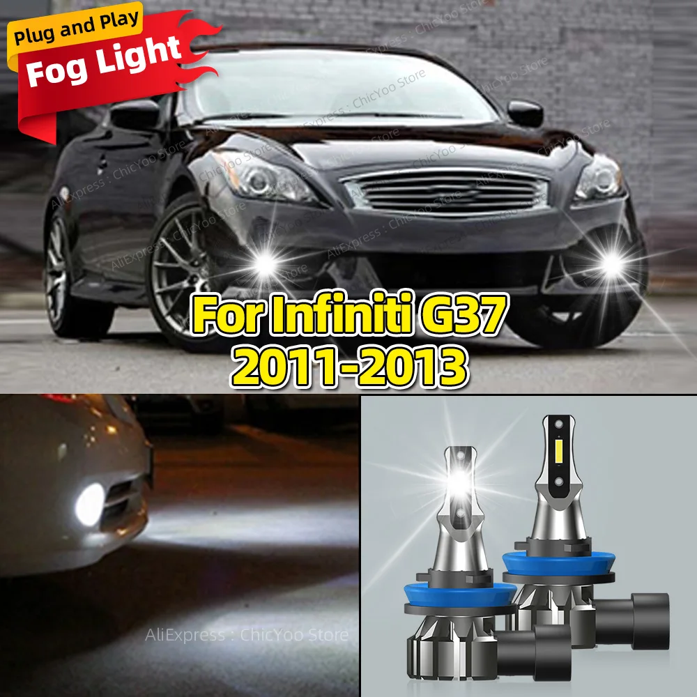 6000K LED Front Fog Lamp Car Light H8 H9 H11 Bulb For Infiniti G37 2011 2012 2013 with CSP CHip 20000LM Plug and Play
6000K LED Front Fog Lamp Car Light H8 H9 H11 Bulb For Infiniti G37 2011 2012 2013 with CSP CHip 20000LM Plug and Play