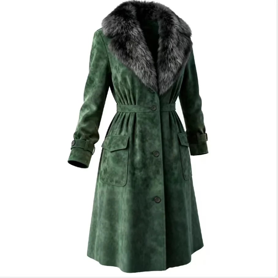 2026 New Winter Women's Faux Shearling Coat Elegant Long Imitation Faux Fur Overcoat Luxury Big Fur Collar Thick Warm Jacket
2026 New Winter Women's Faux Shearling Coat Elegant Long Imitation Faux Fur Overcoat Luxury Big Fur Collar Thick Warm Jacket