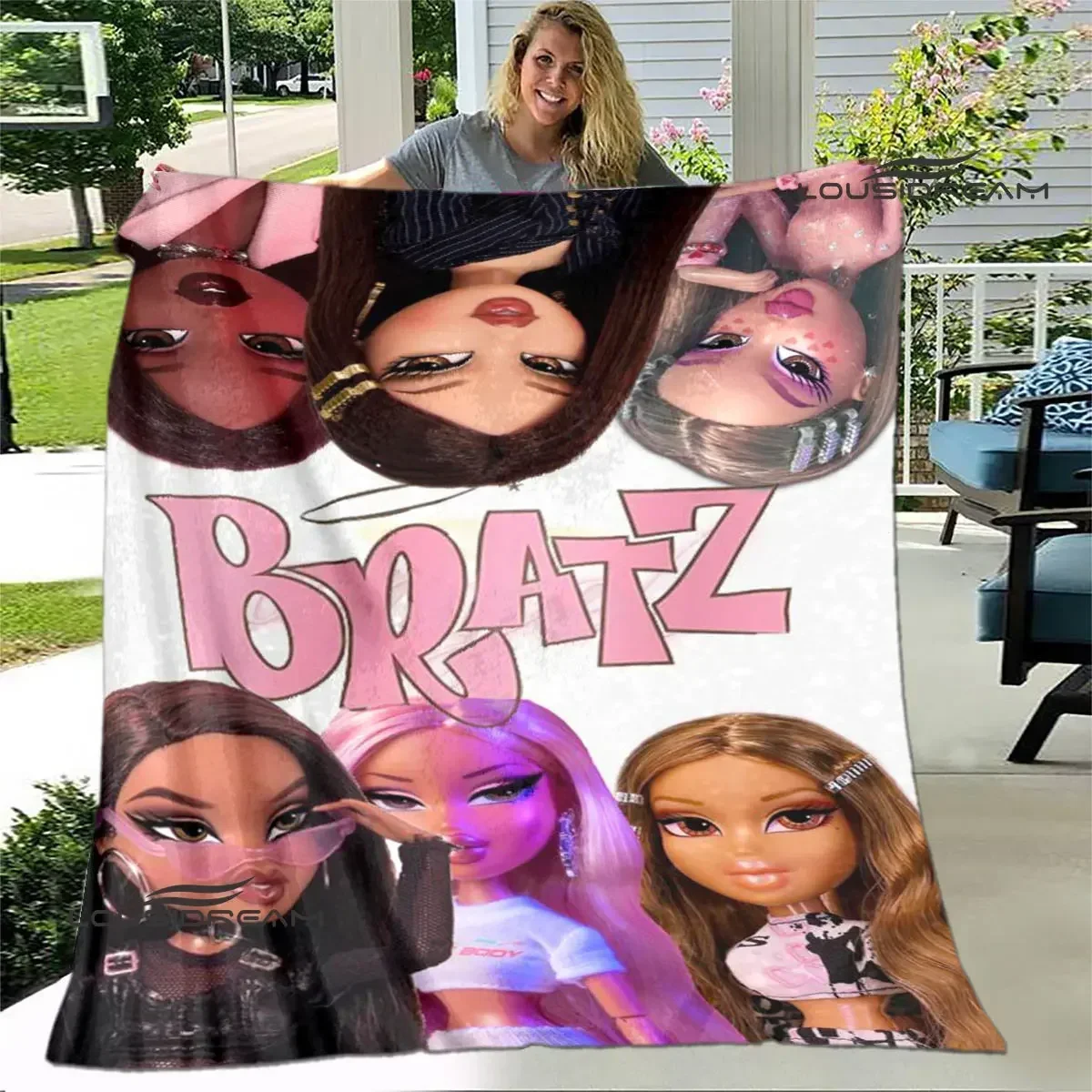 Bratz Cartoon Printed Fashion Warm Blankets Flange Blanket Soft And Comfortable Blanket Home Travel Blankets Birthday Gift
Bratz Cartoon Printed Fashion Warm Blankets Flange Blanket Soft And Comfortable Blanket Home Travel Blankets Birthday Gift