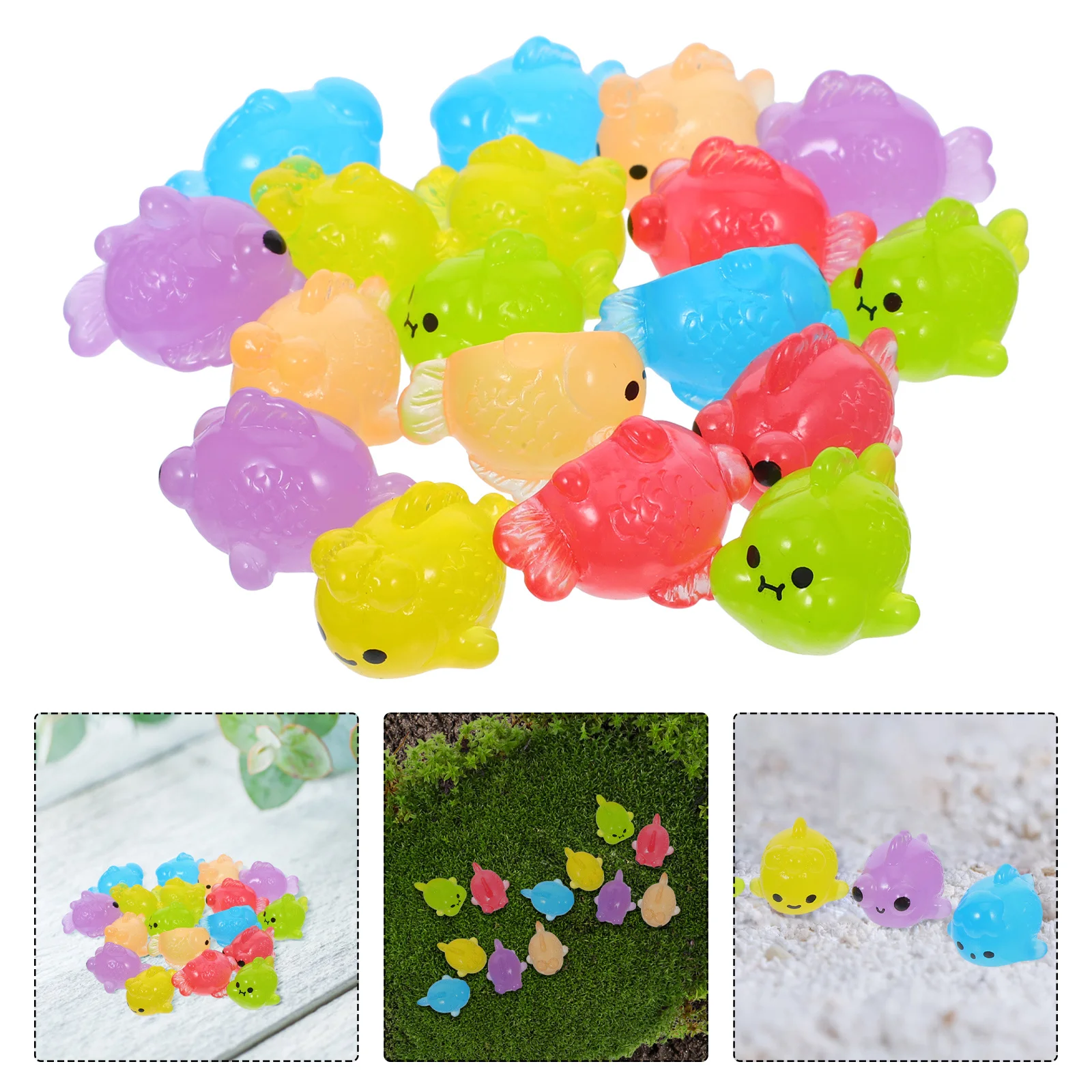 18Pcs Luminous Mini Resin Goldfish Aquarium Decor Fish Figurines Tiny Sea Animal Ornaments Glow in Dark DIY Tank Accessories
18Pcs Luminous Mini Resin Goldfish Aquarium Decor Fish Figurines Tiny Sea Animal Ornaments Glow in Dark DIY Tank Accessories