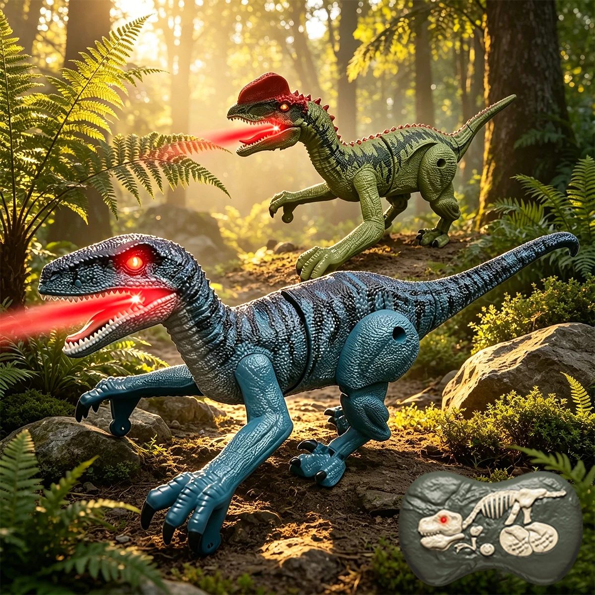 2.4GHz Remote Control Dinosaur Toys, Dinosaur Walking Robots Model with Lights and Sound for Kids Gifts
2.4GHz Remote Control Dinosaur Toys, Dinosaur Walking Robots Model with Lights and Sound for Kids Gifts