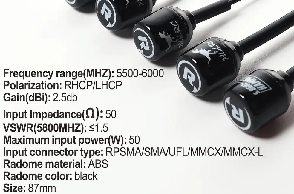 HGLRC мини-молотковая антенна RHCP/LHCP SMA/RP-SMA/MMCX/IPEX 2,5 дБи Super Mini 5,8 ГГц 5,5-6 г для RC FPV Drone VTX видеопередатчик
HGLRC мини-молотковая антенна RHCP/LHCP SMA/RP-SMA/MMCX/IPEX 2,5 дБи Super Mini 5,8 ГГц 5,5-6 г для RC FPV Drone VTX видеопередатчик