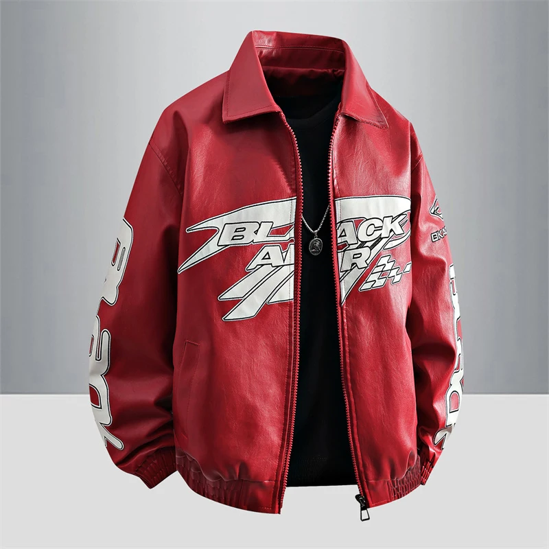 Красная куртка из искусственной кожи для мужчин, весенне-осенняя, модная, в стиле ретро, американский мотоциклетный пиджак, универсальная молодежная куртка для байкеров...
Красная куртка из искусственной кожи для мужчин, весенне-осенняя, модная, в стиле ретро, американский мотоциклетный пиджак, универсальная молодежная куртка для байкеров...