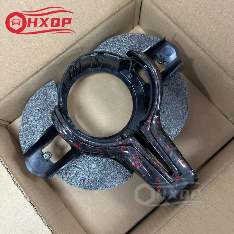 Customized red printed forged carbon fiber for BMW F80 F82 F10 F06 F12 F13 F15 interior M logo steering wheel decorative frame
Customized red printed forged carbon fiber for BMW F80 F82 F10 F06 F12 F13 F15 interior M logo steering wheel decorative frame