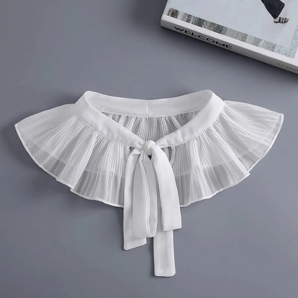 Fashion Removable Lace Frill False Collar Laced up Versatile Fake Collar Shoulder Wraps Cape Dress Shirt Decoration
Fashion Removable Lace Frill False Collar Laced up Versatile Fake Collar Shoulder Wraps Cape Dress Shirt Decoration
