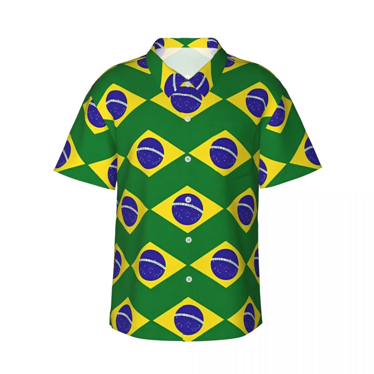 Brazilian Flag Brazil Men's Shirts Hawaiian Short Sleeve Shirt Funny Button Tops for Summer Beach
Brazilian Flag Brazil Men's Shirts Hawaiian Short Sleeve Shirt Funny Button Tops for Summer Beach